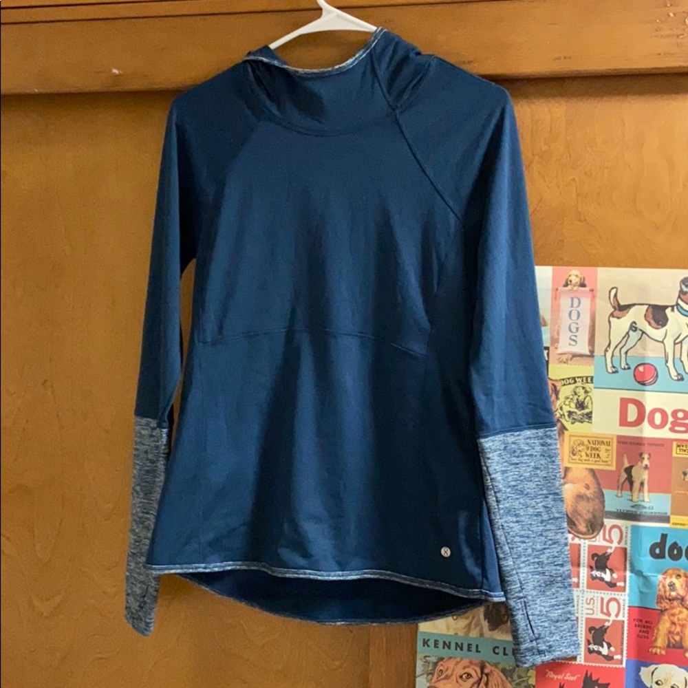 Cow neck active hoodie